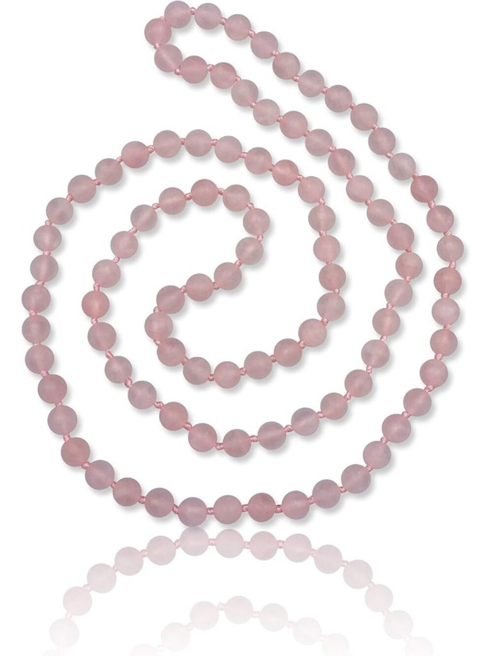 36" Matte Finish Semi-Precious Stone Beaded Mala Necklace - Unisex Chakra